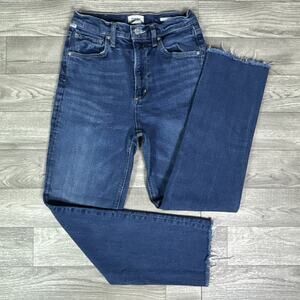 Citizens of Humanity Daphne Crop Straight High Rise Denim Jeans Dark Wash sz 25